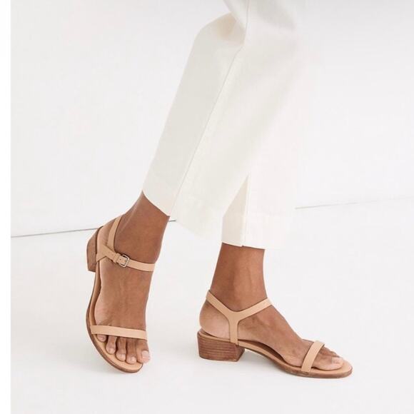 Madewell The Louise Sandal in Leather Size 7.5 - Picture 1 of 12